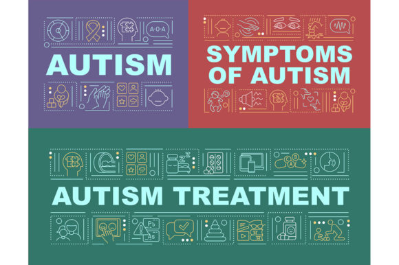 Autism Word Concepts Banner Set for Creative Projects