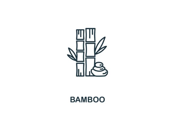 Bamboo Icon from Spa Therapy Collection: A Versatile Design Element for Modern Creatives