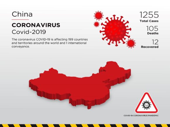 China Affected Country 3D Map: A Visual Tool for Pandemic Awareness