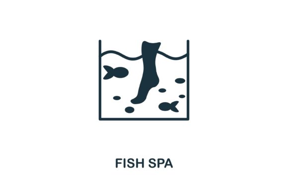 Fish Spa Icon: Creative Design Element for Modern Projects