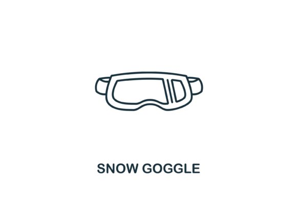 Snow Goggle Icon from Winter Collection: A Versatile Design Element for Modern Visual Projects